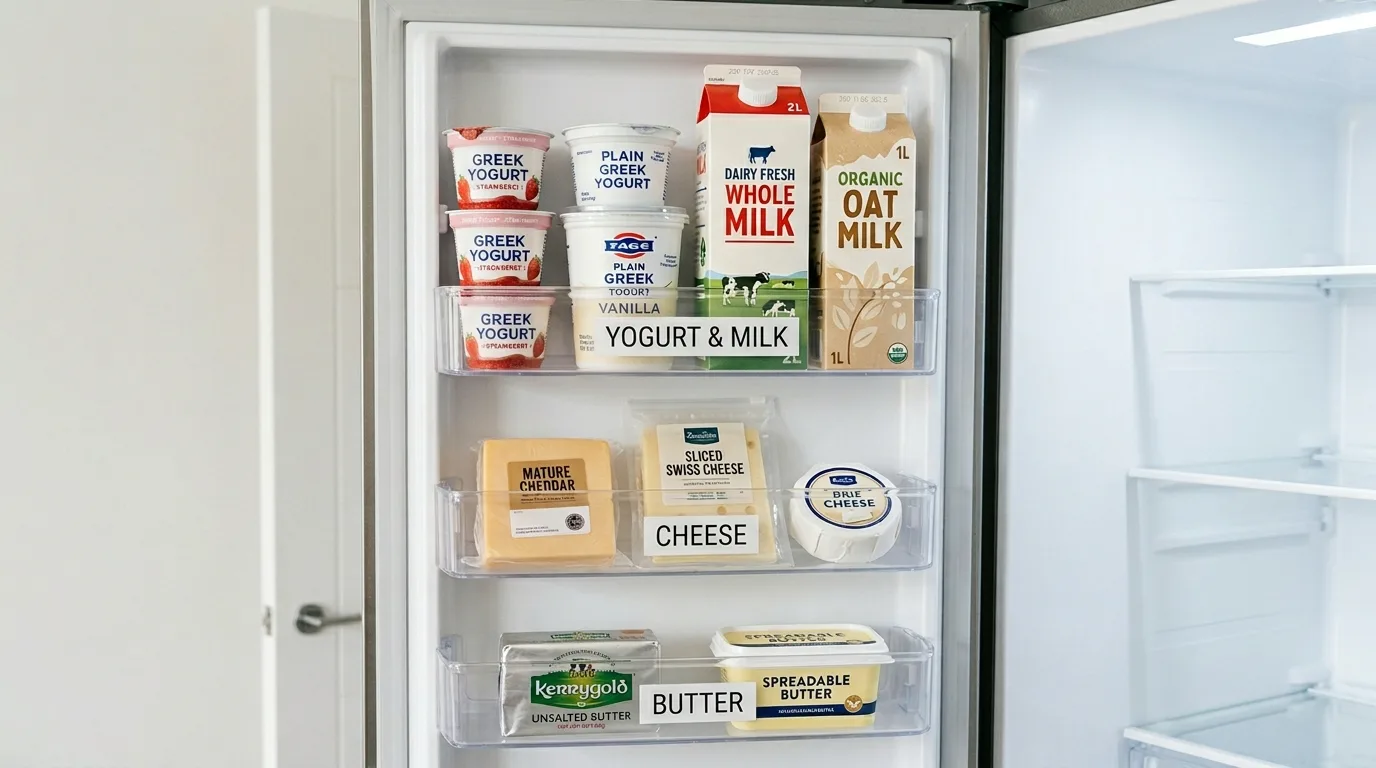 Clean as part of the system, not as a reset inspiration for an organized fridge.